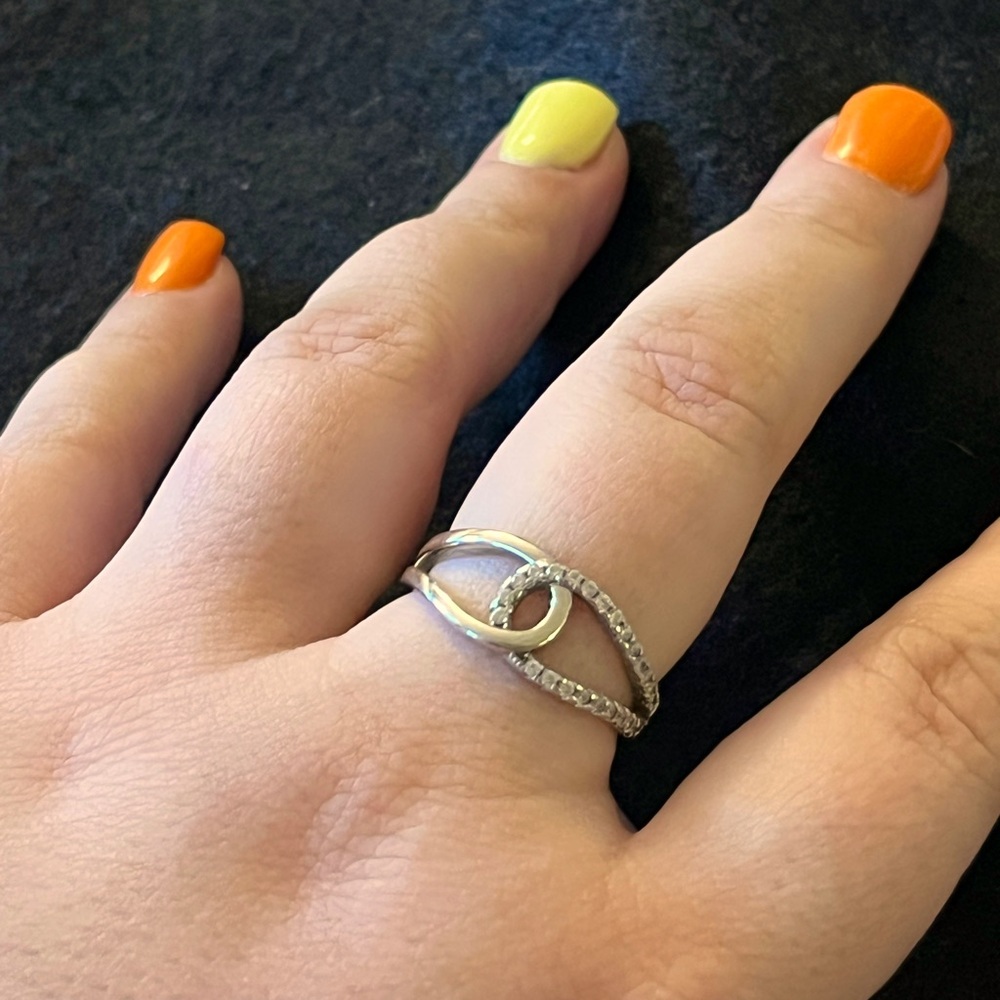 Sterling Silver and Cubic Zirconia Ring